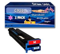 C911 Drum Unit Compatible for Okidata OKI C911dn C931dn C941dn Printers, High-Definition Printing Effect with Chip, 50000 Pages (1 Pack Magenta)
