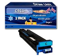 C911 Drum Unit Compatible for Okidata OKI C911dn C931dn C941dn Printers, High-Definition Printing Effect with Chip, 50000 Pages (1 Pack Cyan)