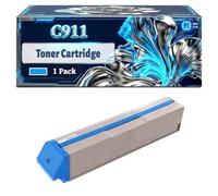 C911 Toner Cartridge Compatible for Okidata OKI C911dn C931 C931dn Printers, With Chip Large Capacity 24000 Pages (1 Pack Cyan)