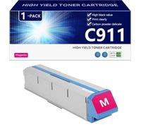 C911 Toner Cartridge Extra High Yield Compatible with Chip for OKI C911 C911dn C931e C931dn C941e C941dn C942dn Printers, Clear and Sharp,Magenta-1 pack