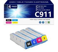 C911 Toner Cartridge Extra High Yield for OKI C911 C911dn C931e C931dn C941e C941dn C942dn Printers, High-Volume Printing,BCMY-1 pack