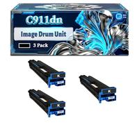 C911dn Image Drum Unit Compatible for Okidata OKI C911dn C931 C931dn Printers, With Chip Large Capacity 40000 Pages (3 Pack Black)