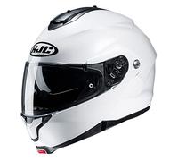 C91WL - HJC C91 Plain Flip Front Motorcycle Helmet L White