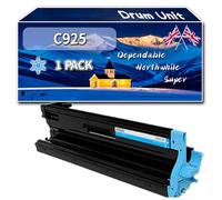 C925 Drum Unit Compatible for Lexmark C925DE C925DTE Series X925DE XS925DE Printers, High-Definition Printing Effect with Chip, 30000 Pages (1 Pack Cyan)
