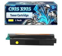 C925 X925 Toner Cartridge Compatible for Lexmark C925de C925dte X925de Printers, With Chip Large Capacity 8500 Pages (1 Pack Yellow)