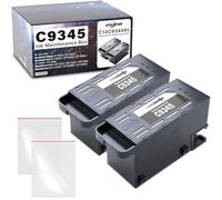 C9345 Ink Maintenance Box 2 Set Replacement for ET-8550 ET-5850 ET-16600 ET-16650 ET-5800 ET-5880 ET-8500 WF-7840 WF-7830 WF-7820 WF-7310 ST-C8000 ST-C8090 Printers (C12C934591/PXMB9)(2 Packs)