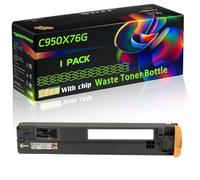 C950X76G Compatible for Lexmark Waste Toner Bottle with Chip C950de X950 X950de X954de X950dhe X952 Printers (1 Pack Black)