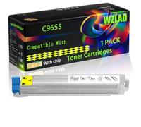 C9655 Compatible for Okidata OKI Toner Cartridges with Chip C9655 C9655hdtn C9655dn C9655n Printers (1 Pack Yellow)