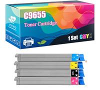 C9655 Toner Cartridge Compatible for Okidata OKI C9655 Printers, High Yield 22000 Pages, Clear Printing with Chip (Multicolor)