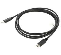 CA-CMCM-10CU-0018-BK cable USB 2.0 USB C male, gold plated on both sides 1.8m...