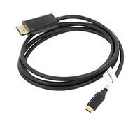 CA-CMDP-10CU-0018-BK Adapter DisplayPort 1.2, USB 3.2 Gold Plated 1.8m Black PVC