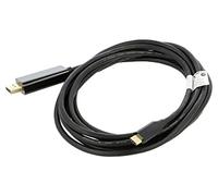 CA-CMDP-10CU-0030-BK Adapter DisplayPort 1.2, USB 3.2 Gold Plated 3 Meter Bla...