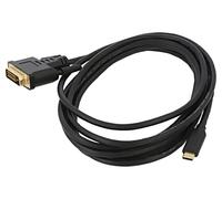 CA-CMDV-10CU-0030-BK Adapter USB 3.1 DVI-D (24+1) Male, USB C Male Gold Plated