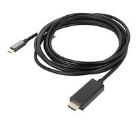 CA-CMHD-10CU-0030-BK Adapter USB 3.2 HDMI Male, USB C Male Gold Plated 3 Mete