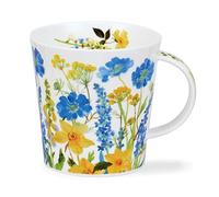 CA-COTT-BL Blue Cottage Border Flowers Bone China Mug - Cairngorm Shape 0.48l
