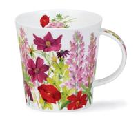 CA-COTT-PI Pink Cottage Border Flowers Bone China Mug - Cairngorm Shape 0.48l