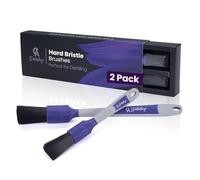 CA Detailing 2pc Car Detailing Brushes Interior - Hard Bristle, Quality Car Interior Cleaning Brush Set, Automotive Car Interior