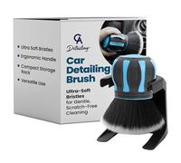 CA Detailing Car Detailing Brushes Interior & Exterior - Premium Car Interior Cleaning Brush Set, Automotive Car Interior Dust Sweeping Soft Brush for Dashboard Air Vent