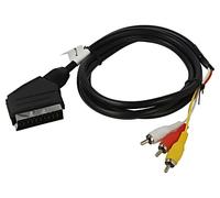 CA-EURC-10CC-0018-BK cable RCA male x3, SCART male 1.8 m black LANBERG