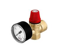 CA Membrane Safety Valve 1/2" X 3/4", 2.5 Bar With Manometer