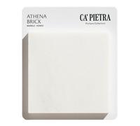 Ca’Pietra Athena White Satin Brick Marble Indoor Tile Card Mounted Sample