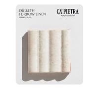 Ca’Pietra Digbeth Cream Gloss Furrow Metallic Effect Embossed Ceramic Indoor Tile Card Mounted Sample