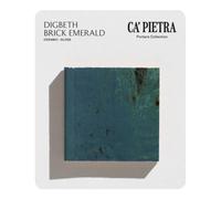 Ca’Pietra Digbeth Emerald Green & Blue Gloss Brick Metallic Effect Ceramic Indoor Tile Card Mounted Sample