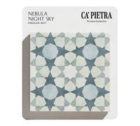 Ca’Pietra Nebula Night Sky Blue & Green Matt Porcelain Indoor Wall & Floor Tile Card Mounted Sample
