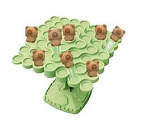 Ca-pybara Balance Game Toys,Creature Crash by Relatable,Balance Game Tree Two-Player Parent-Child Interactive Family Tabletop Puzzle Toy,40 Capybaras,1 Balancing Board, 1 Pillar Base, & Dice