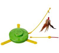 CA&T Cat Flying Feather & Hiding Mouse Game Interactive Teaser Toy