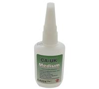 CA-UK Medium Cyanoacrylate Instant Adhesive, Medium Viscosity, 50g