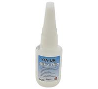 CA-UK Ultra Thin Cyanoacrylate Instant Adhesive, Wicking Bond, 20g