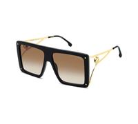Carrera CA UNICA/SE 807/86 Woman Sunglasses Acetate Black Black Squared Normal Shaded