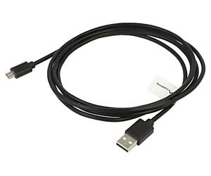 CA-USBM-20CU-0018-BK Cable USB 2.0 USB A Male, Micro USB-B Male Gold Plated L