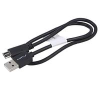 CA-USBO-15CU-0005-BK Cable USB 2.0 USB A Male, USB C Male Nickel Plated 0.5m L