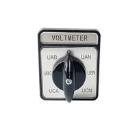 CA10 Voltmeter Cam Switch 3 Phase 4 Wire 7 Position 20A 690V 12 Terminals LW26 YMW26 1Pcs