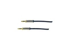 CA10030 cable jack 3.5mm 3pin male, 300mm dark blue on both sides LOGILINK