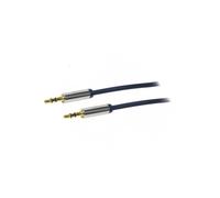 CA10300 cable jack 35mm 3pin plug both sides 3 metre dark blue LOGILINK