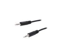 CA1049 cable jack 3.5 mm plug, 1 m black on both sides LOGILINK