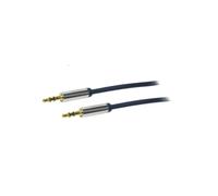 CA10500 cable jack 3.5mm 3pin plug, 5m dark blue PVC LOGILINK on both sides