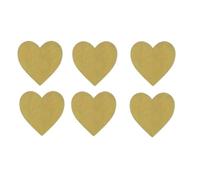 CAA Trading™ 100 x Gold Love Heart Stickers Labels Gifts Crafts Presents Home Made Gifts Valentines Golden (2.5cm) 25mm (100 Stickers)