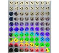 CAA Trading™ 240 x CE Logo Label Mark Hologram Label Stickers European Community (1cm) 10mm (240 Stickers)