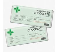 CAA Trading™ 3 x Novelty Chocolate Prescription Label Stickers Anniversary Birthday Prank Joke (3 Stickers)
