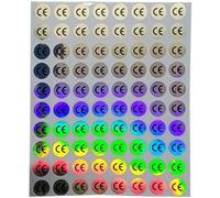 CAA Trading™ 320 x CE Logo Label Mark Hologram Label Stickers European Community (1cm) 10mm (320 Stickers)
