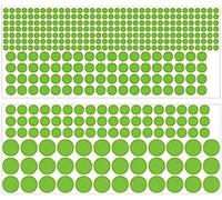 CAA Trading 407pcs Glow in The Dark Round Dot Stickers Luminous Wall Sticker Kids Bedroom Nursery