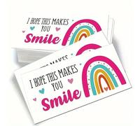 CAA Trading™ 50 x I Hope This Makes You Smile Thank you customer appreciation business cards Small business Rainbow (50 Cards)