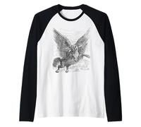 Caacrinolaas A Griffin-Winged Demon Dog Raglan Baseball Tee