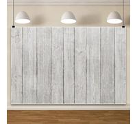 Caaerttply 10X8ft White Gray Wooden Photography Backdrop Retro Rustic Wooden Texture Background Wall Decoration Banner Bridal Shower Baby Shower Birthday Party Photo Booth