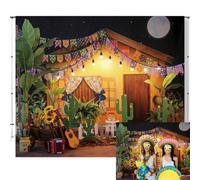 Caaerttply Mexican Photography Backdrop Mexico Fiesta Backdrop Mexicao Carnival Party Background Cactus Guitar Holiday Travel Backdrop Kids Wedding Birthday Baby Shower Party Decor Photo Props 10x8ft