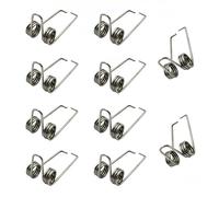 CAASFOOY 10 Piece Small Component Watergate Trumpet Valve Drain Valve Trombone Spit Valve Musical Instrument Watergate Exhaust Pipe Silver